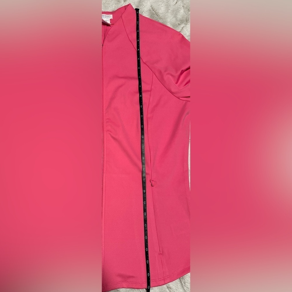 Sigrid Olsen Pink Zip Golf Tennis Performance Sport Jacket Activewear Medium - Picture 4 of 10
